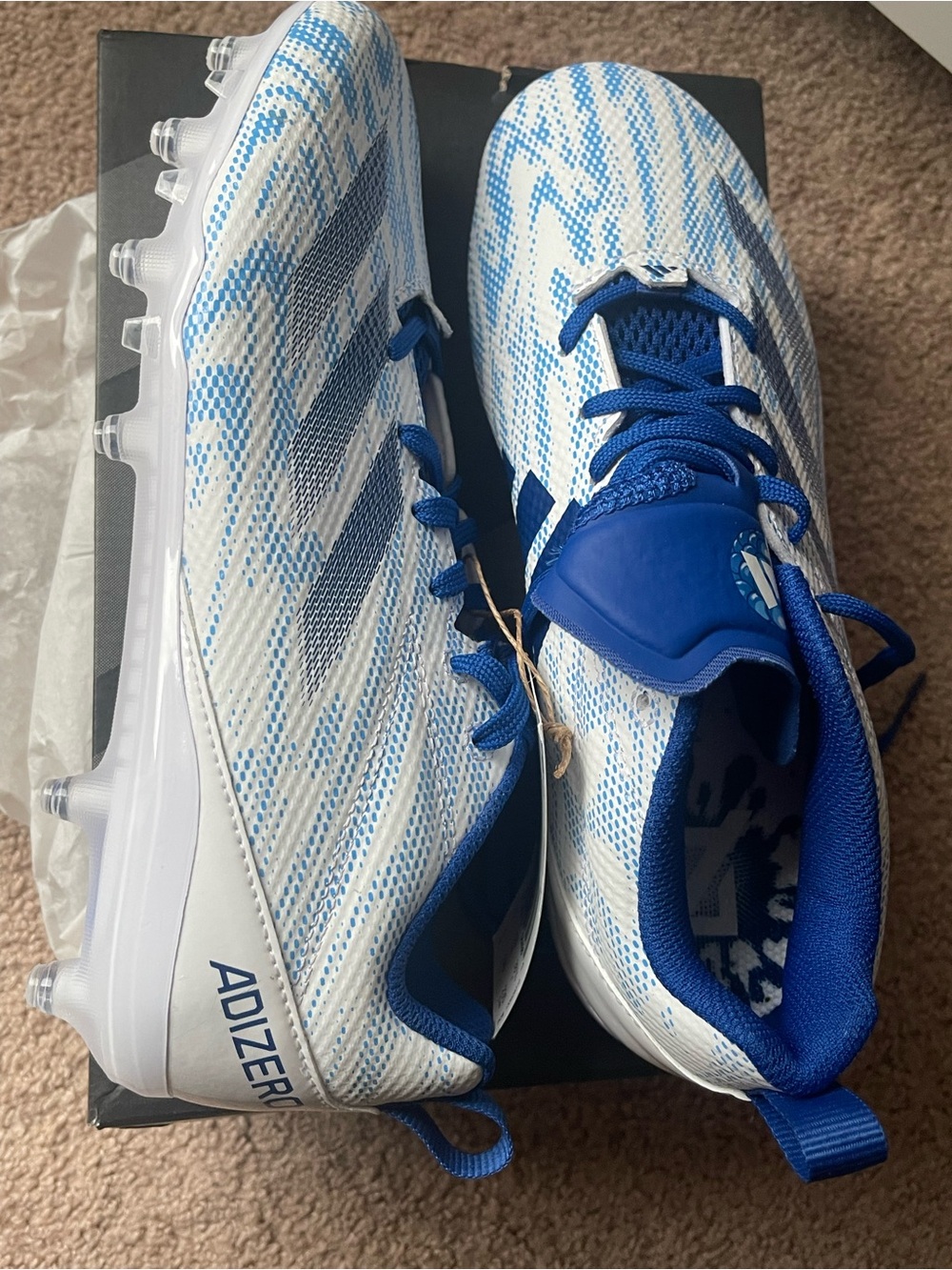 BRAND NEW IN BOX Adidas Adizero Electric 2 Cleats youth size 6